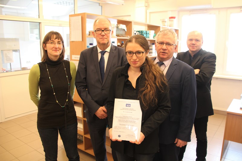 Zespół badawczy z JM Rektorem UG i prorektorem ds. Rozwoju i Współpracy z Gospodarką