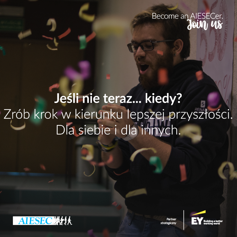 Baner rekrutacji do AIESEC