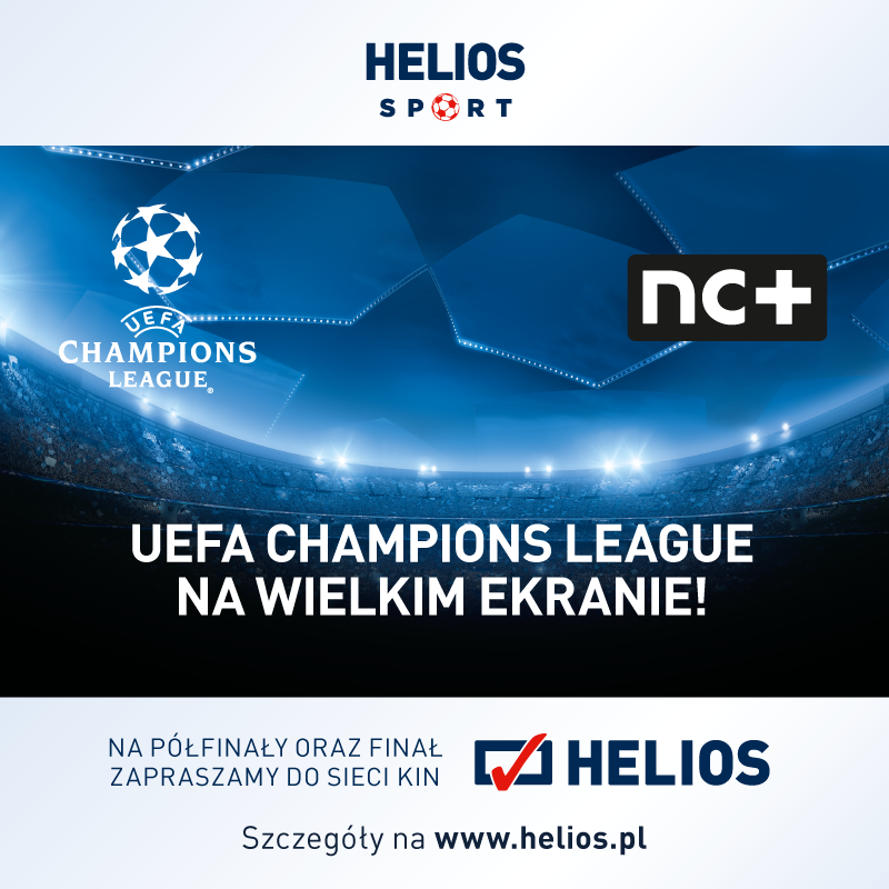 Baner Ligi Mistrzów w kinach Helios