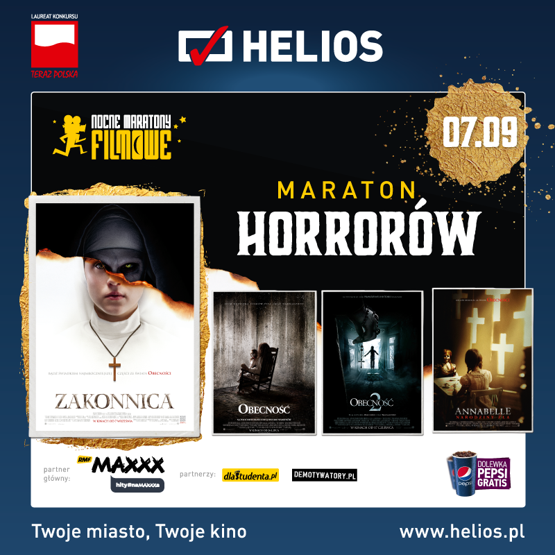 Plakat Maratonu Horrorów