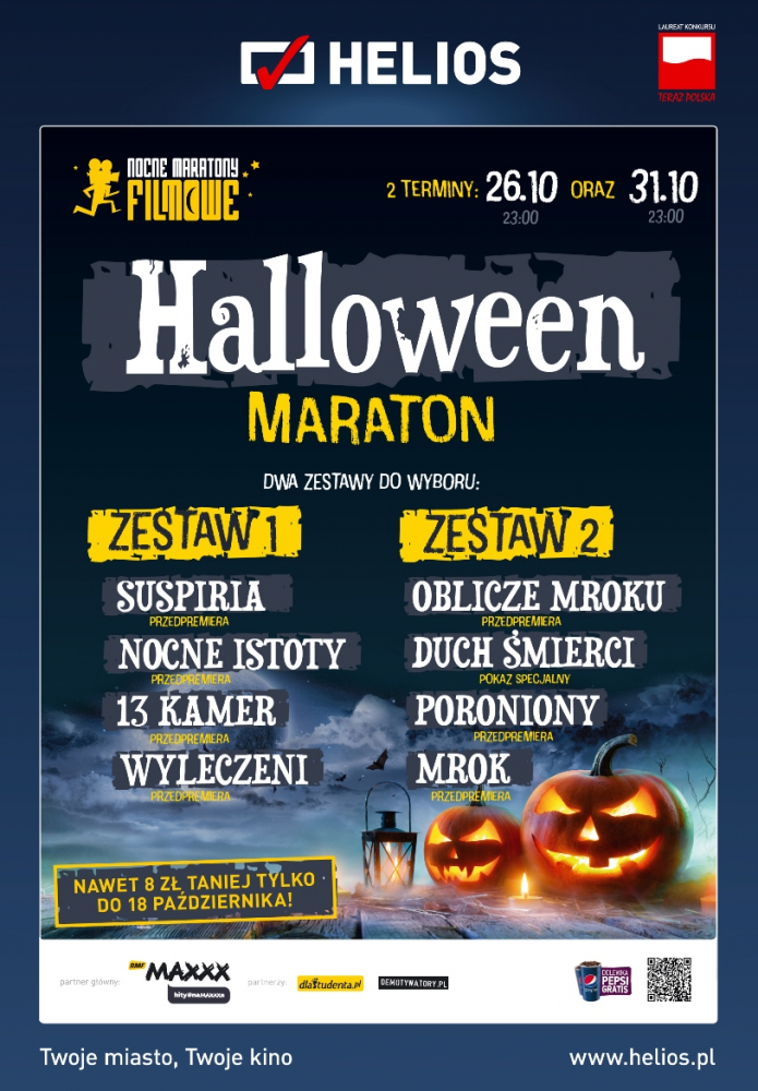Plakat Maratonu Horrorów