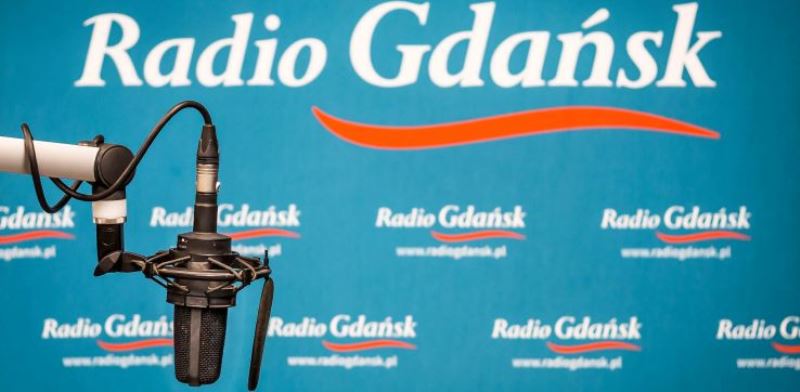 Mikrofon i logo Radia Gdańsk