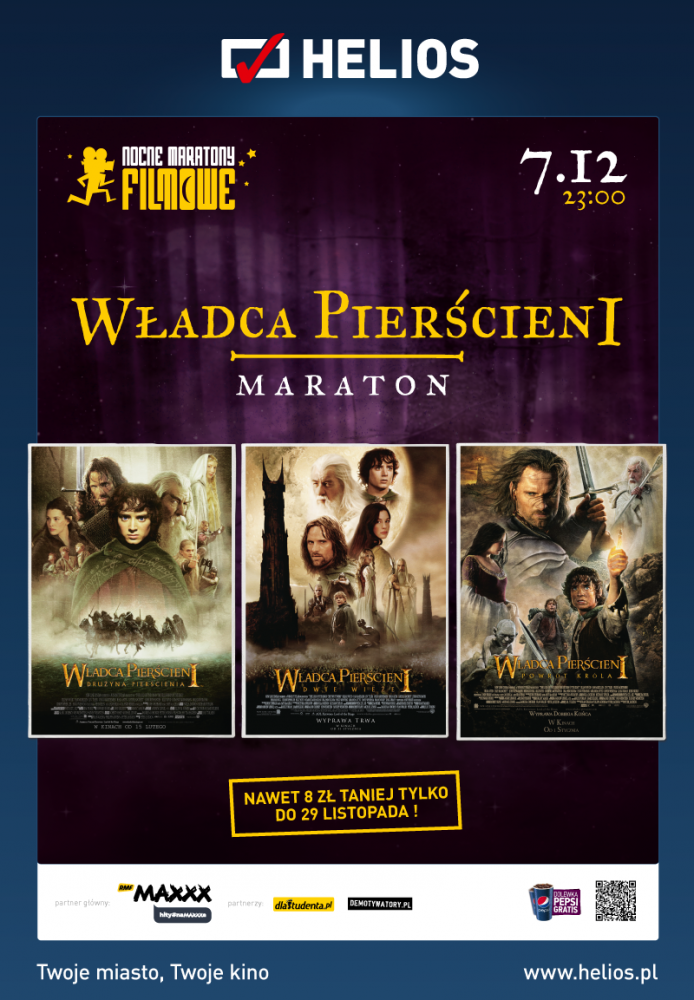 Plakat Maratonu Władca Pierścieni