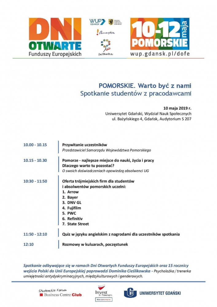 Plakat informujący o&nbsp;spotkaniu