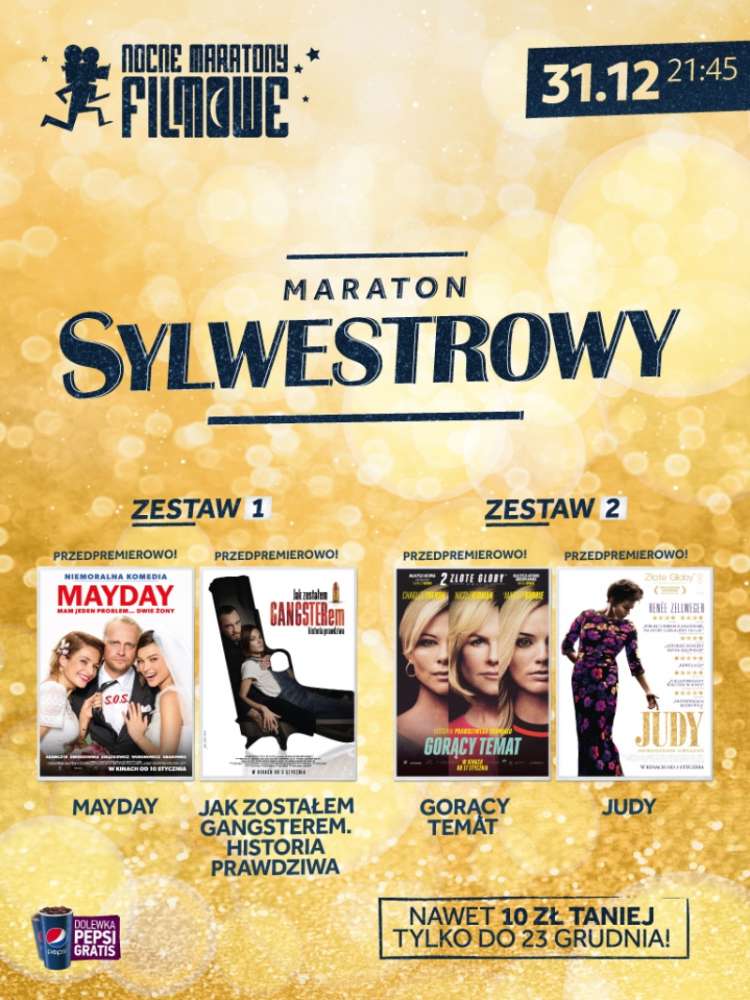 Plakat maratonu sylwestrowego