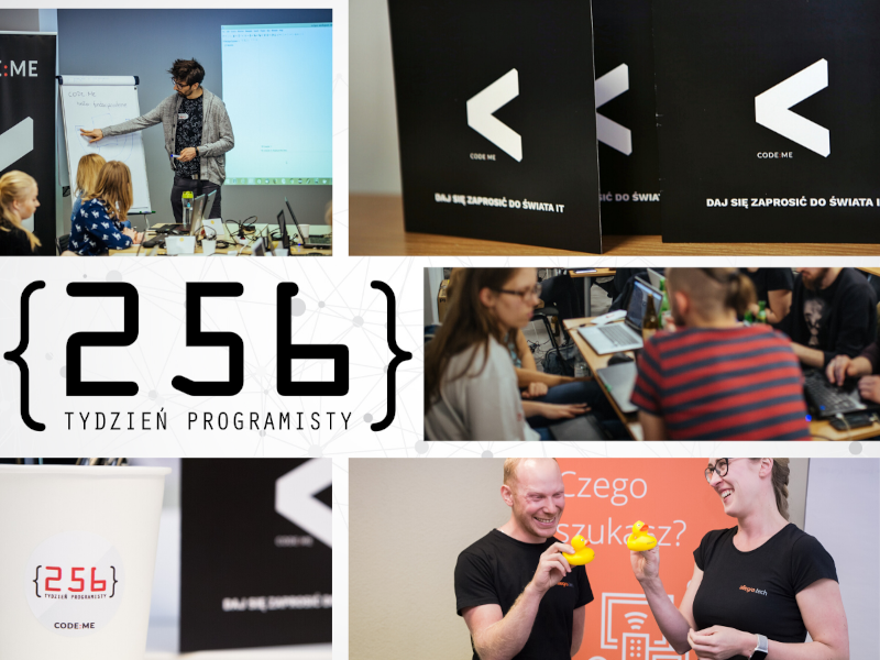 Kolaż dotyczący Tygiodnia Programisty